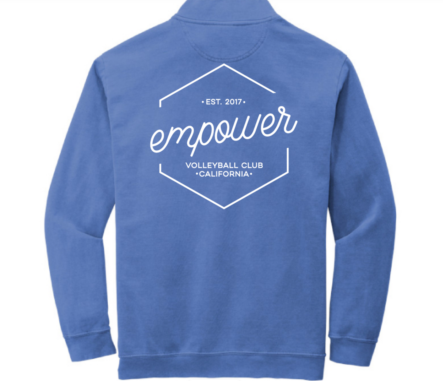Blue Comfort Color Empower Quarter Zip