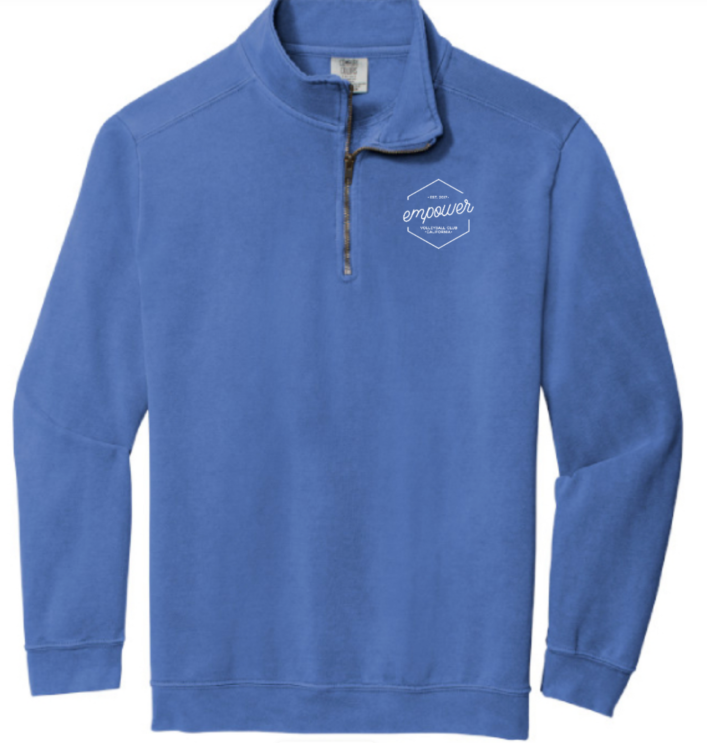 Blue Comfort Color Empower Quarter Zip