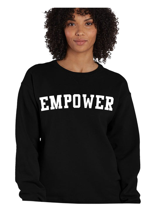 Empower Black Crewneck Sweatshirt